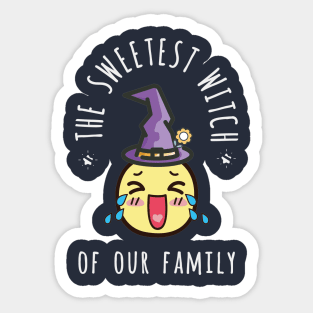 The Sweetest Witch Dark Version Halloween Evergreen Sticker
